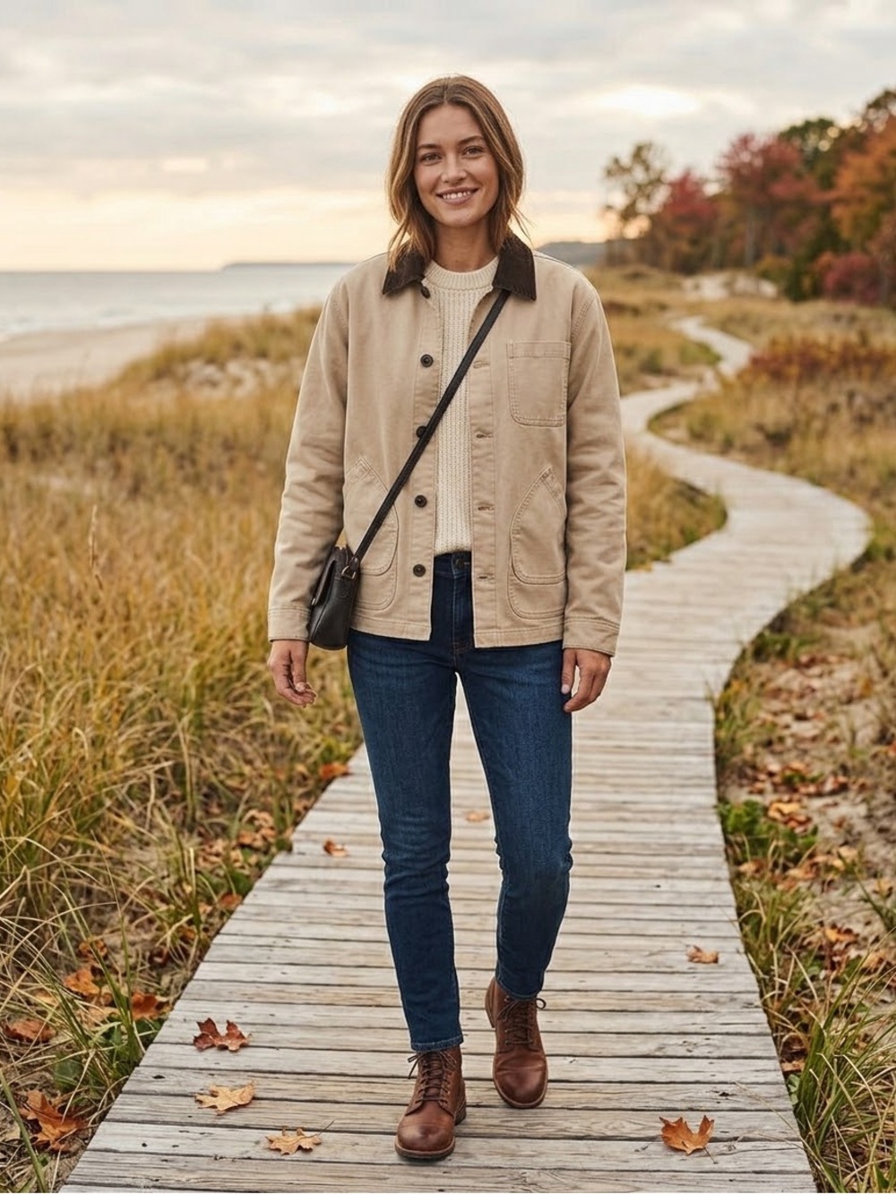 NWT Faherty Sunwashed Canvas Barn Jacket women’s Large